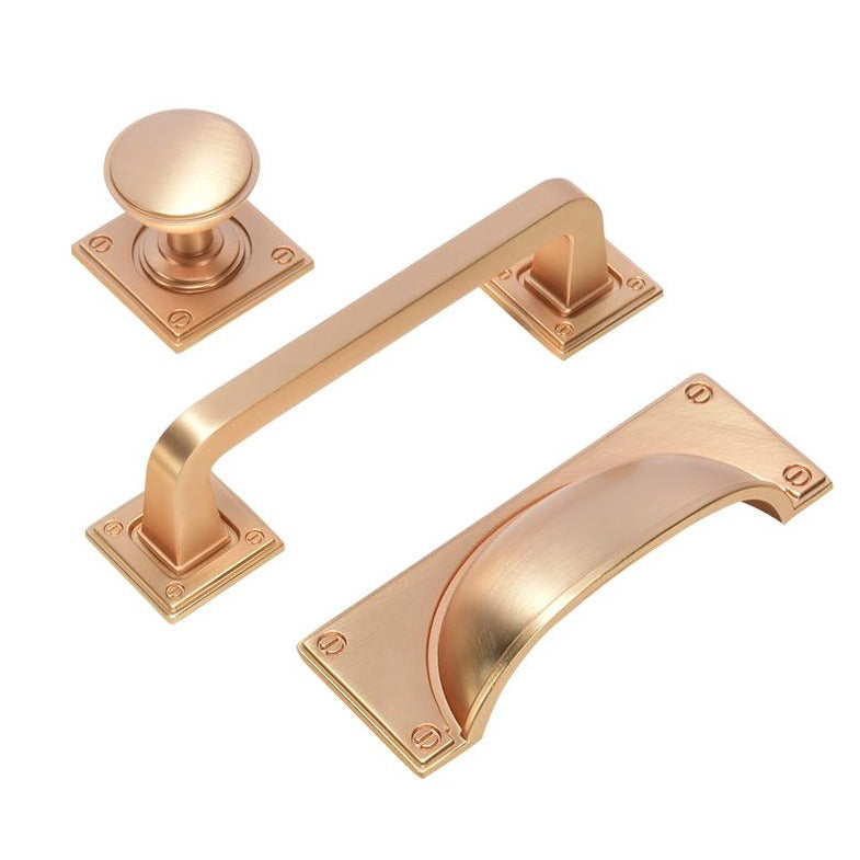 Paris Bin Pull in Brushed Brass