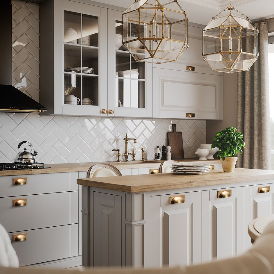 Paris Bin Pull in Brushed Brass