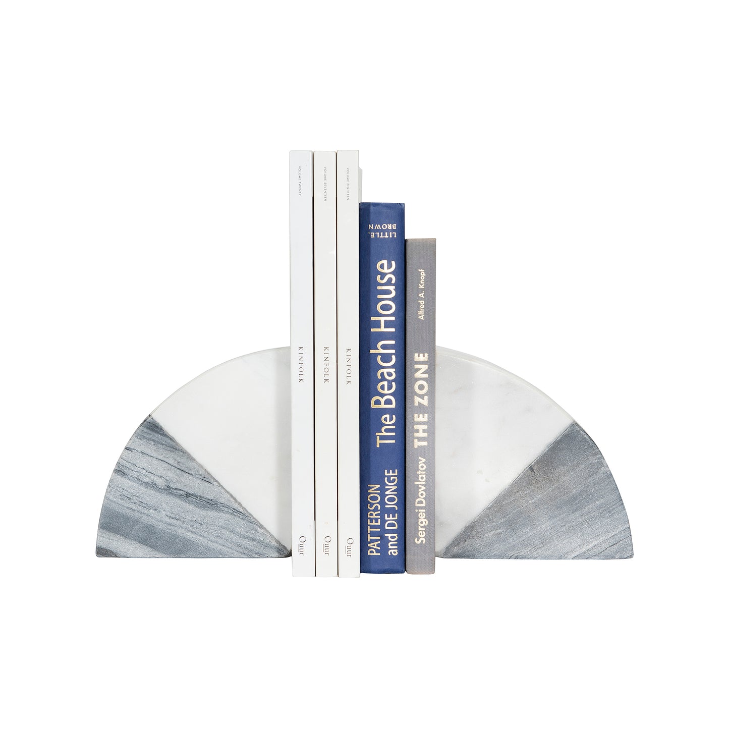 Shakespeare's Black and White Marble Bookends