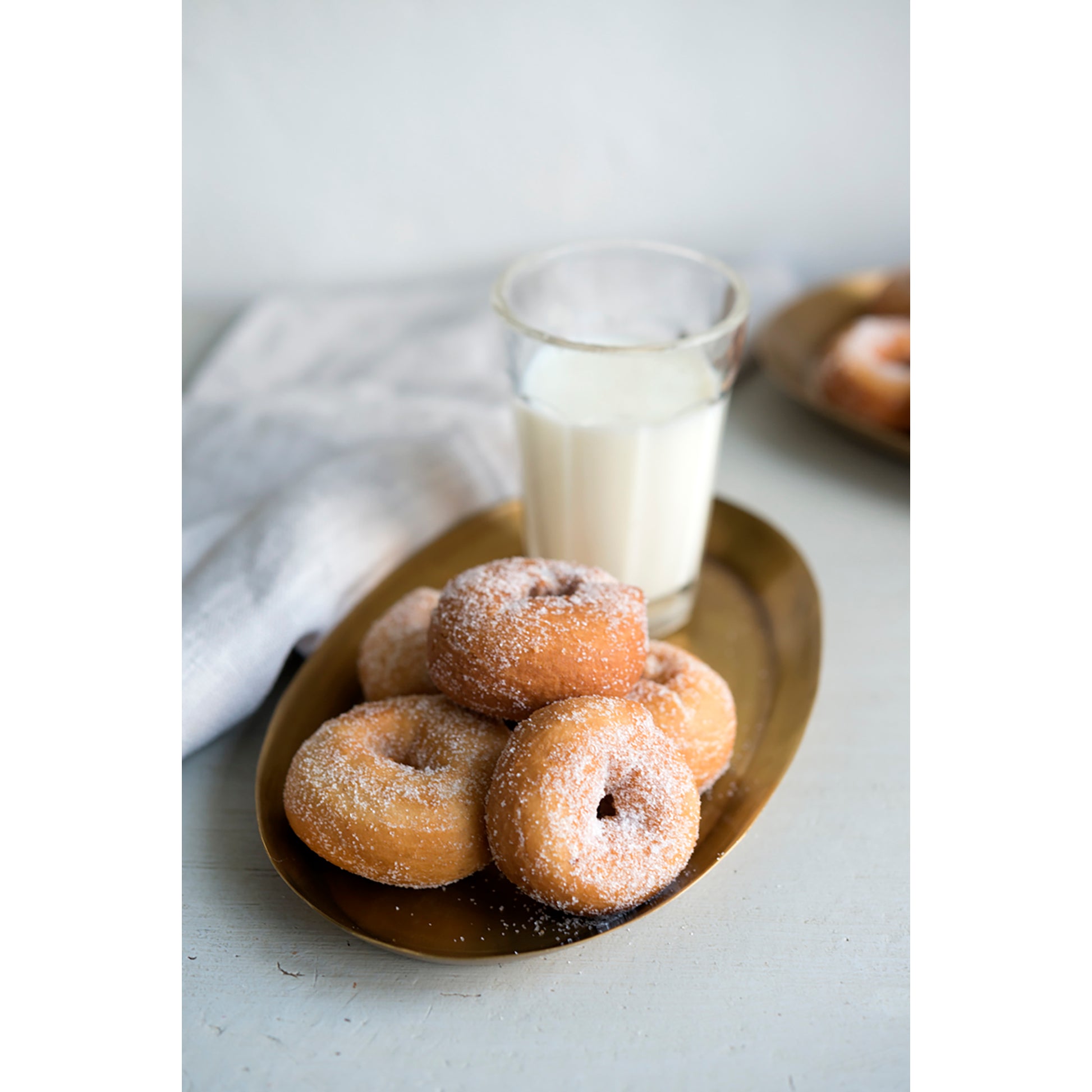 Brushed Brass Oval Tray