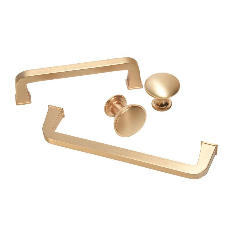 Lagos Knob in Brushed Brass