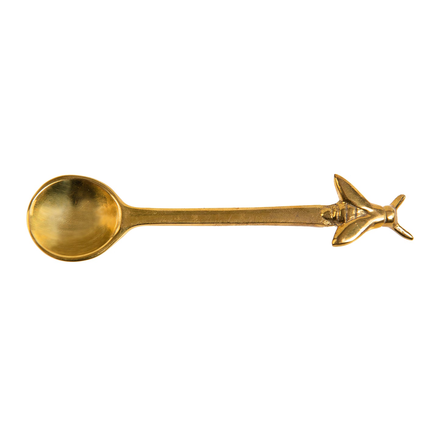 Brass Spoon with Bee Handle Detail