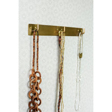Load image into Gallery viewer, Brass Plate Triple Hook
