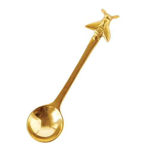 Brass Spoon with Bee Handle Detail