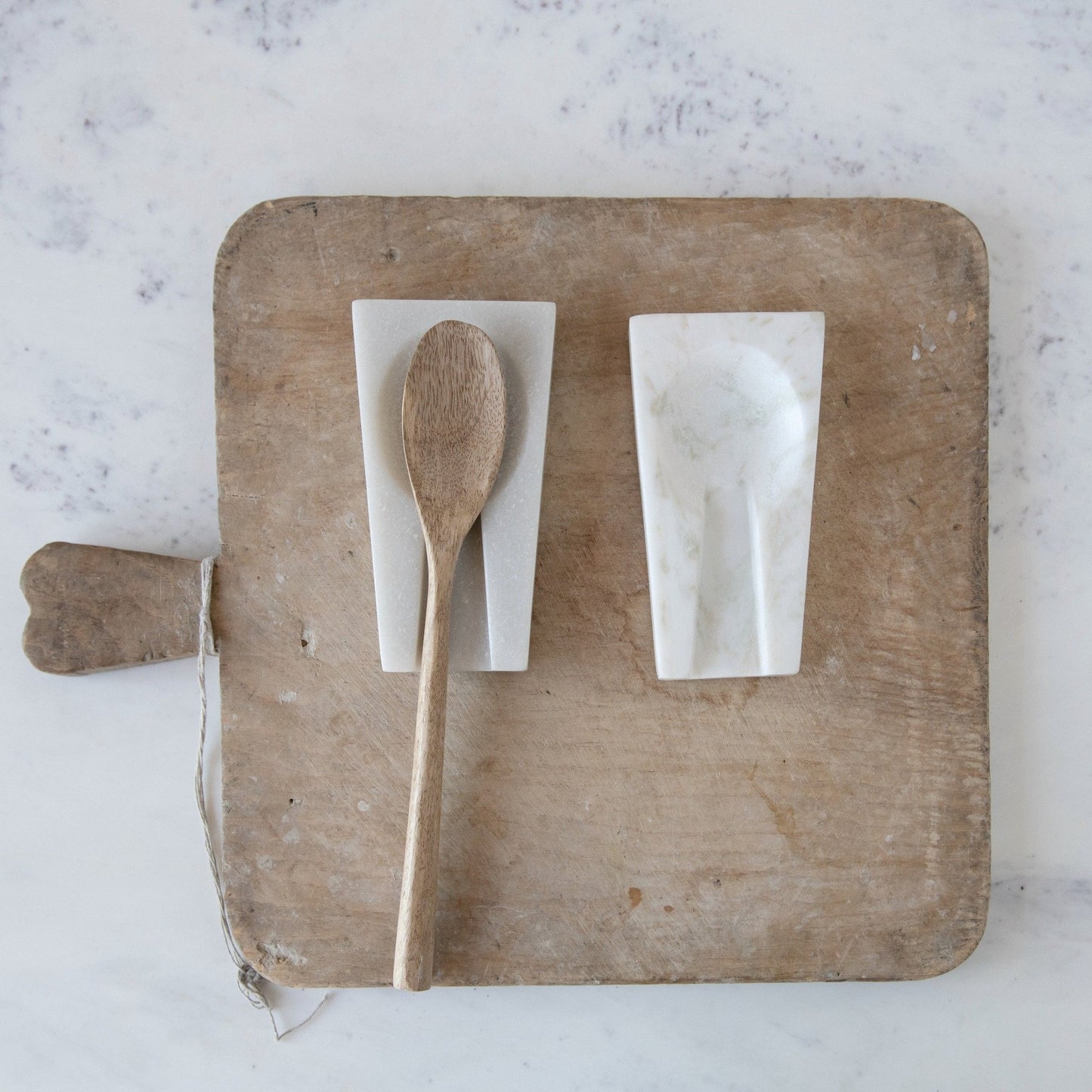 White Marble Spoon Rest