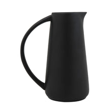 Load image into Gallery viewer, Matte Black Stoneware Pitcher
