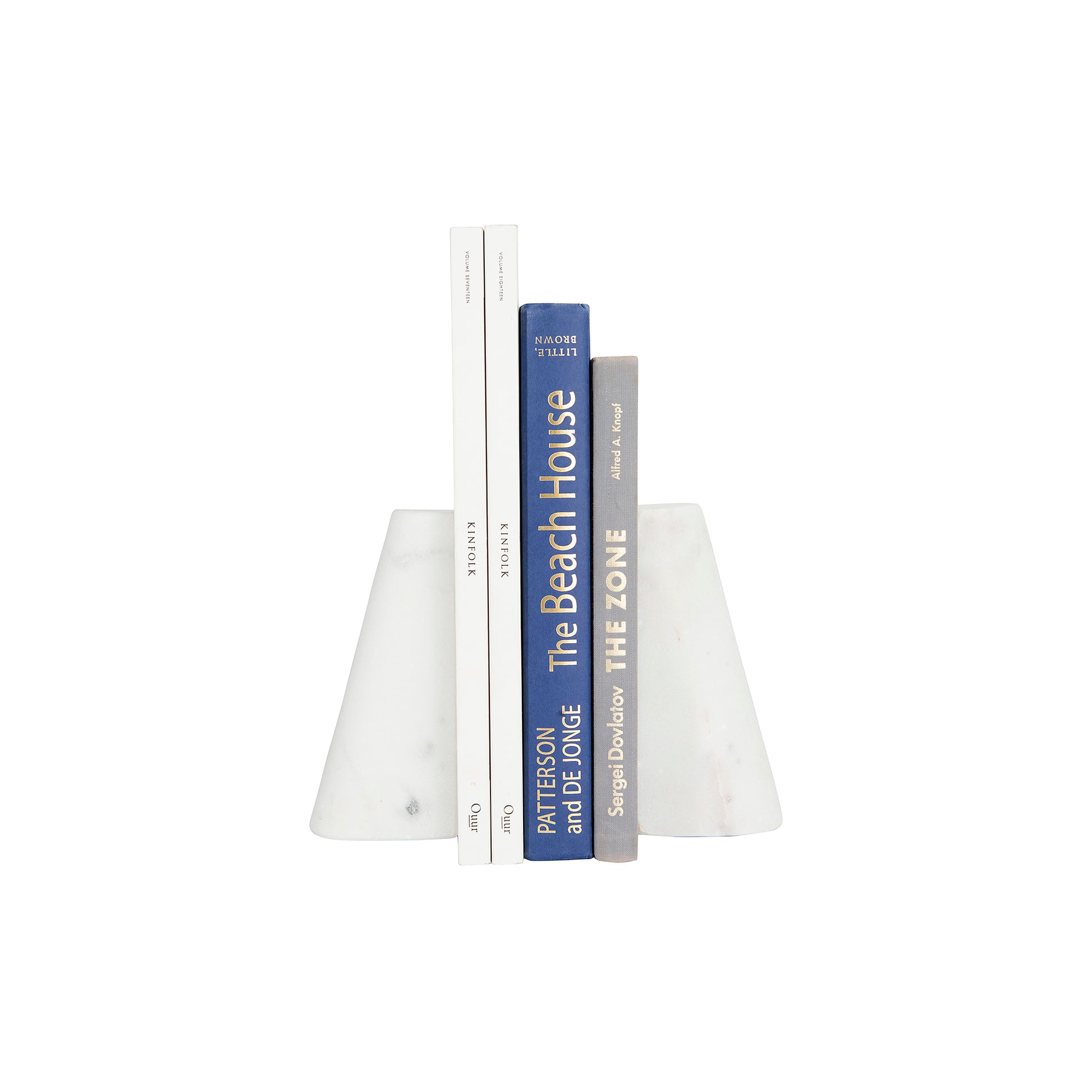 Carrara White Marble Bookends (Set of 2)