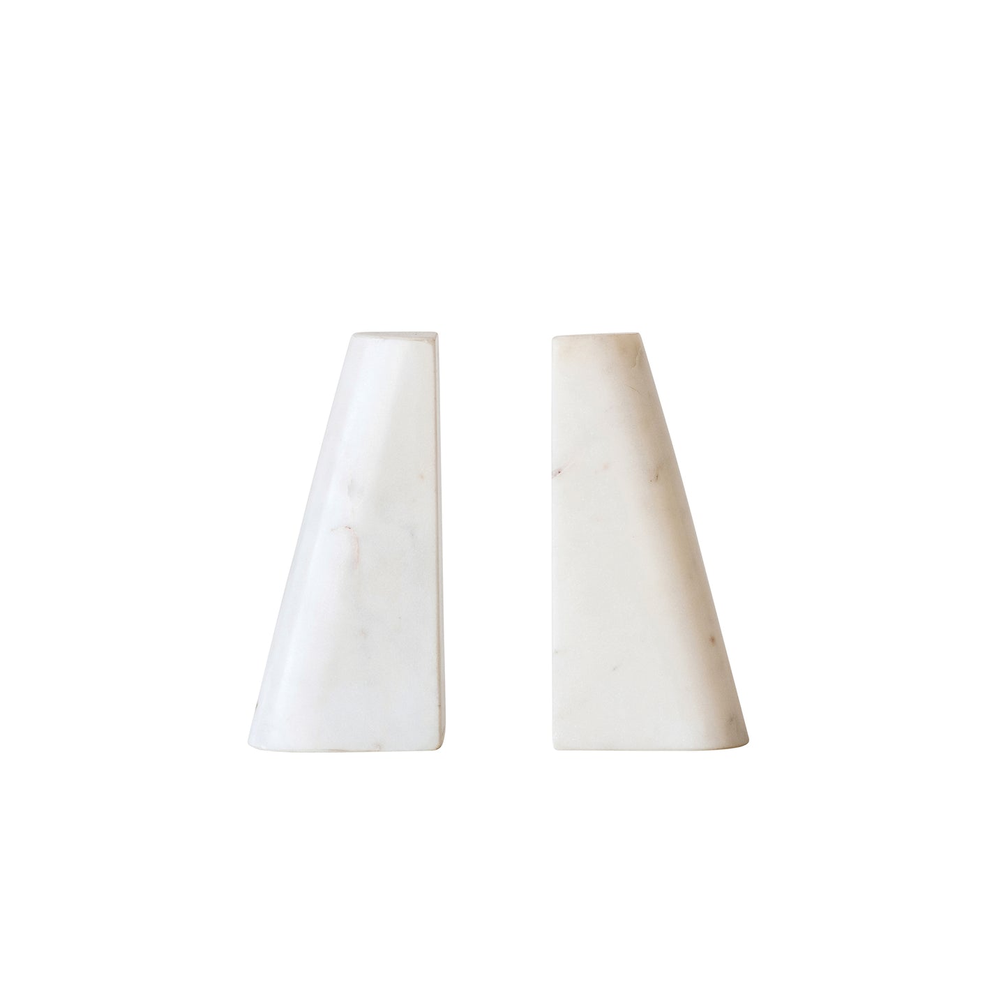 Carrara White Marble Bookends (Set of 2)